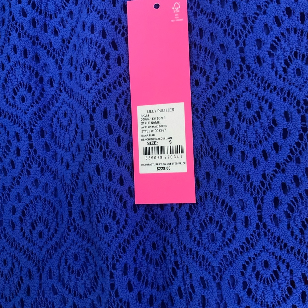Lilly Pulitzer Royal Blue Maxi Dress - Picture 4 of 5